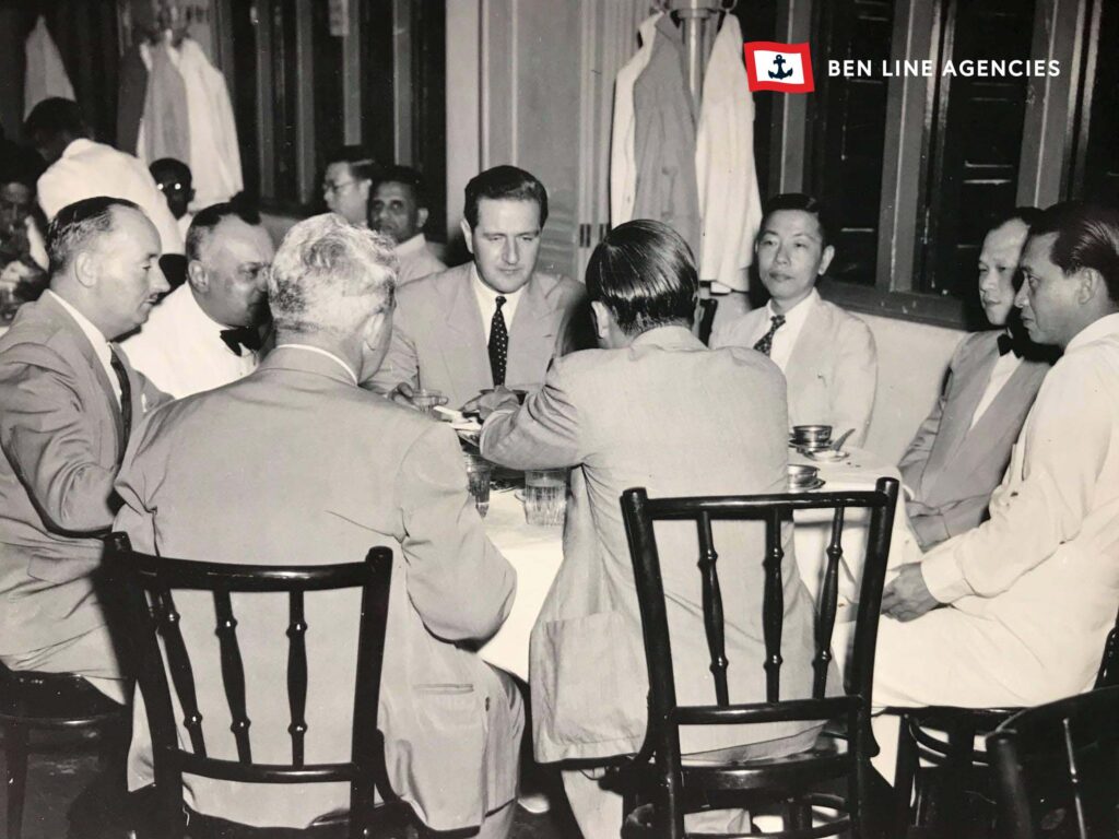 Business Dinner, Singapore, 1951